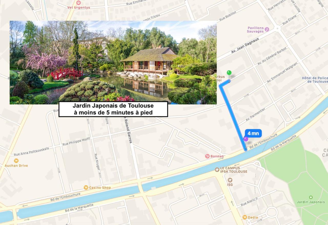 Le Saint Eloi - Studio Avec Parking Toulouse Centre Leilighet Eksteriør bilde